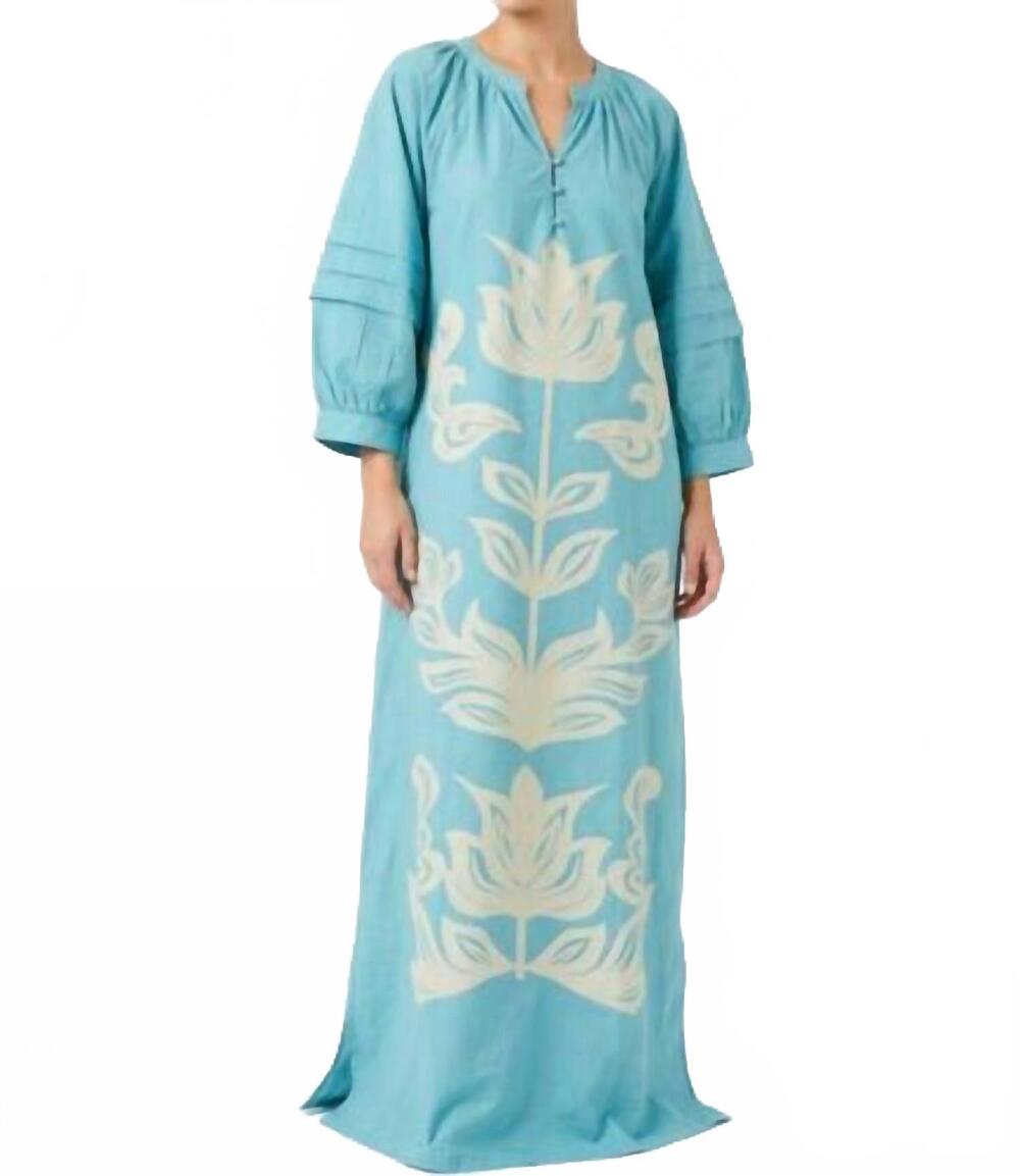 NEW THML floral maxi dress in blue